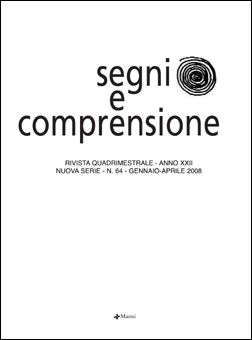 Segni e Comprensione n 64 2008 - Cover