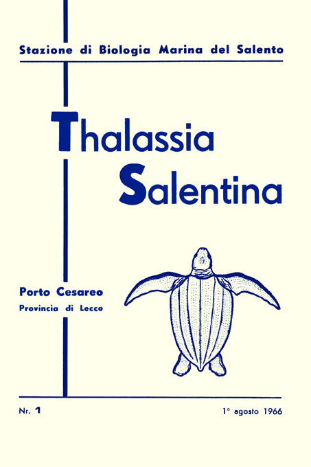 Thalassia Salentina n 1 1966 - Cover