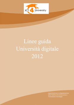 Linee Guida Università Digitale 2012 - Cover